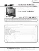 Sharp LC-22SV6U Service Manual