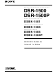 Sony DSR-1500 Service Manual
