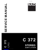 NAD C 372 Service Manual