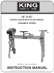 King Industrial KWL-1643ABC Instruction Manual