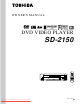 Toshiba SD-2150 Owner's Manual