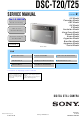 Sony Cybershot DSC-T20 Service Manual