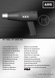 AEG PT 560 Instructions For Use Manual