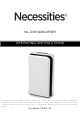 NECESSITIES TWDH110 Operating Instructions Manual