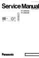 Panasonic PT-AE900U Service Manual