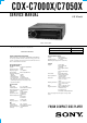 Sony CDX-C7000X Service Manual