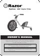 Razor RipRider 360 Owner's Manual