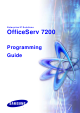 Samsung OfficeServ 7200 Programming Manual