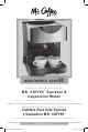 Mr. Coffee ECMP50 Instruction Manual With Recipes