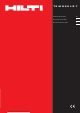 Hilti TEMD20 LS T Operating Instructions Manual