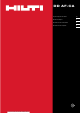 Hilti DD AF-CA Operating Instructions Manual
