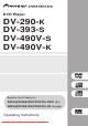 Pioneer DV-290-K Operating Instructions Manual