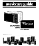 Whirlpool MW8650XS Use And Care Manual