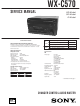 Sony WX-C570 Service Manual