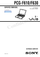 Sony VAIO PCG-F610 Service Manual