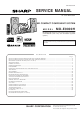 Sharp MD-E9000H Service Manual