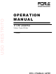 FOR-A VTW-350HS Operation Manual