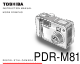 Toshiba PDR-M81 Instruction Manual