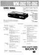 Sony WM-D6C Service Manual