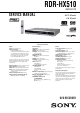 Sony RMT-D217P Service Manual