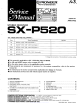 Pioneer SX-P520 Service Manual
