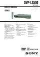 Sony DVP-LS500 Service Manual