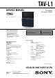 Sony TAV-L1 Service Manual