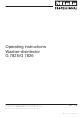 Miele G 7825 Operating Instructions Manual