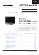 Sharp LC-32GD9E Service Manual