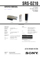 Sony SRS-DZ10 Service Manual