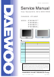 Daewoo DTM-2881Z SERIES Service Manual