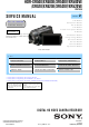 Sony HDR-XR500 Service Manual