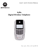 Motorola A780 Service Manual