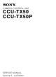 Sony CCU-TX50 Service Manual