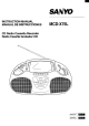 Sanyo MCD”X75L Instruction Manual