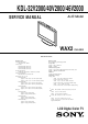 Sony KDL-32V2000 Service Manual