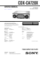 Sony CDX-CA720X Service Manual
