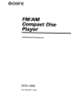 Sony CDX-1300 Installation/Connections Manual