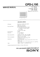 Sony CPD-L150 Service Manual
