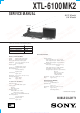 Sony XTL-6100MK2 Service Manual