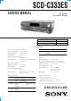 Sony SCD-C333ES Service Manual