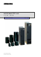 Siemens MICROMASTER 440 Operating Instructions Manual