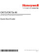Honeywell CN75 Quick Start Manual