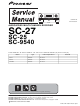 Pioneer SC-27 Service Manual