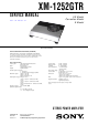 Sony XM-1252GTR Service Manual