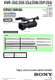 Sony HVR-Z5C Service Manual