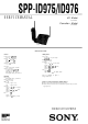 Sony SPP-ID975 Service Manual