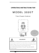 Teledyne 3020T Operating Instructions Manual