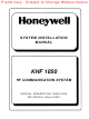 Honeywell KHF 1050 System Installation Manual