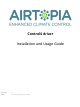 Airtopia Control4 Installation And Usage Instructions